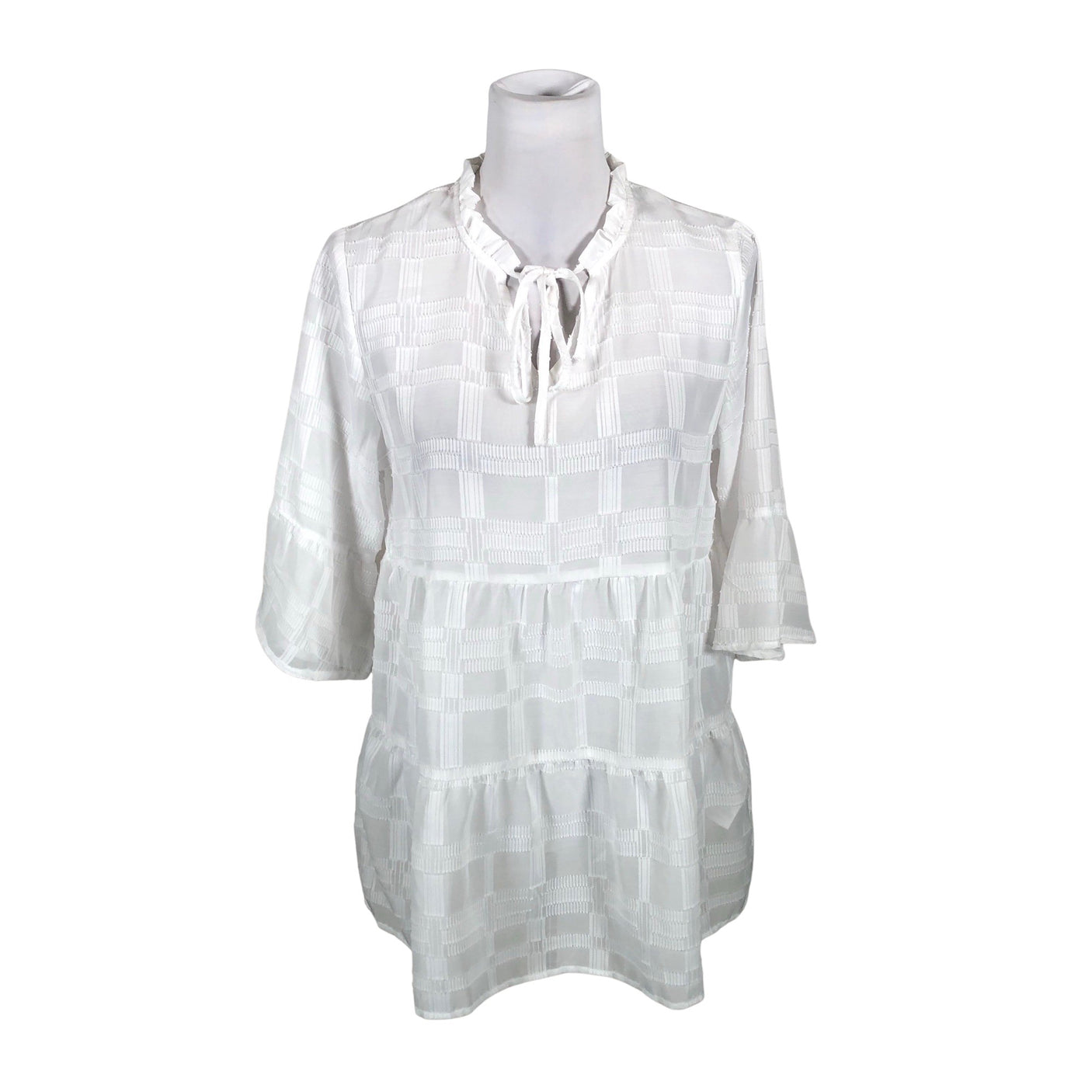 Unisex Luhta - Schiffon tunic, size 36 - White (1)