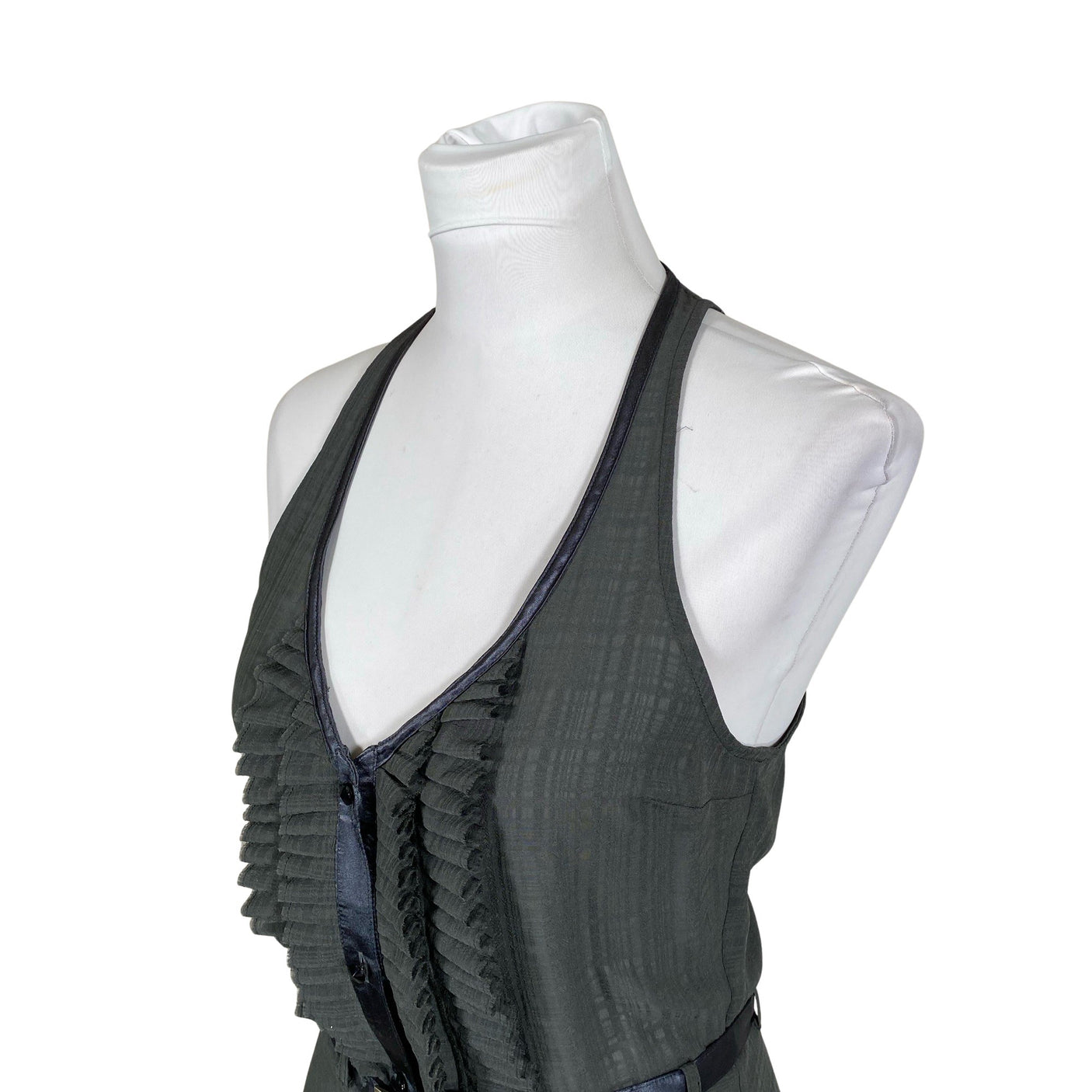 Unisex Tiger of Sweden - Schiffon dress, size 36 - Green (3)