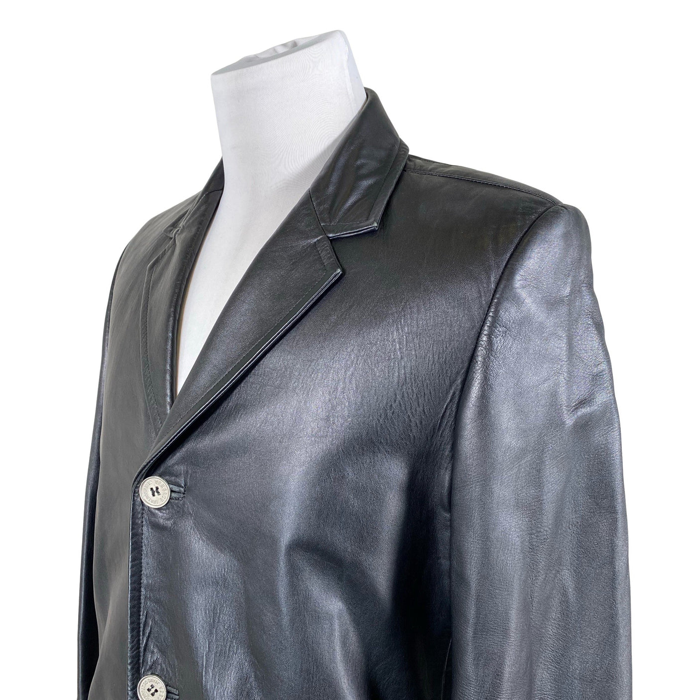 Unisex Versace Jeans Couture - Leather jacket, size S - Black (3)