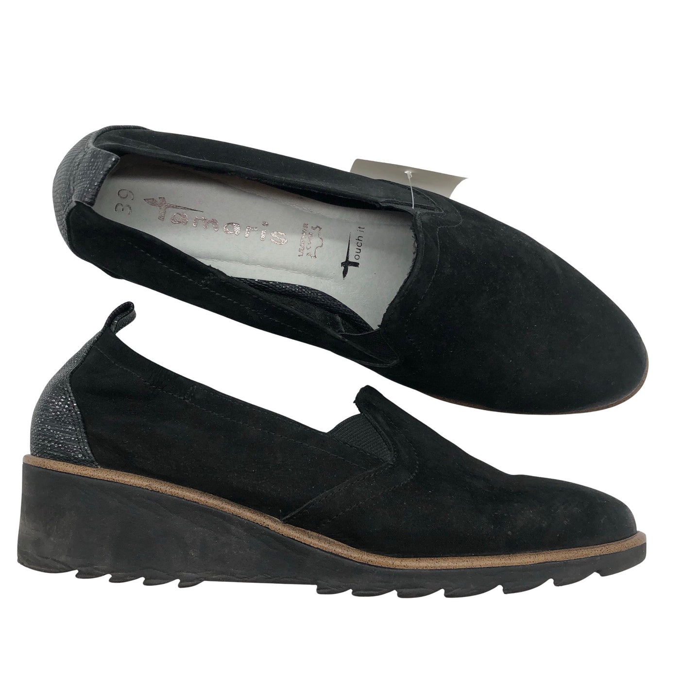 Unisex Tamaris - Loafers, size 39 - Black (1)