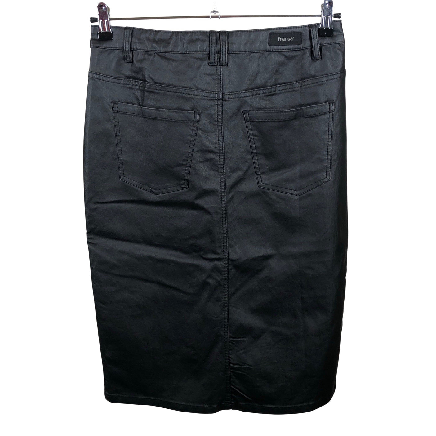 Unisex Fransa - Leather skirt, size 40 - Black (2)