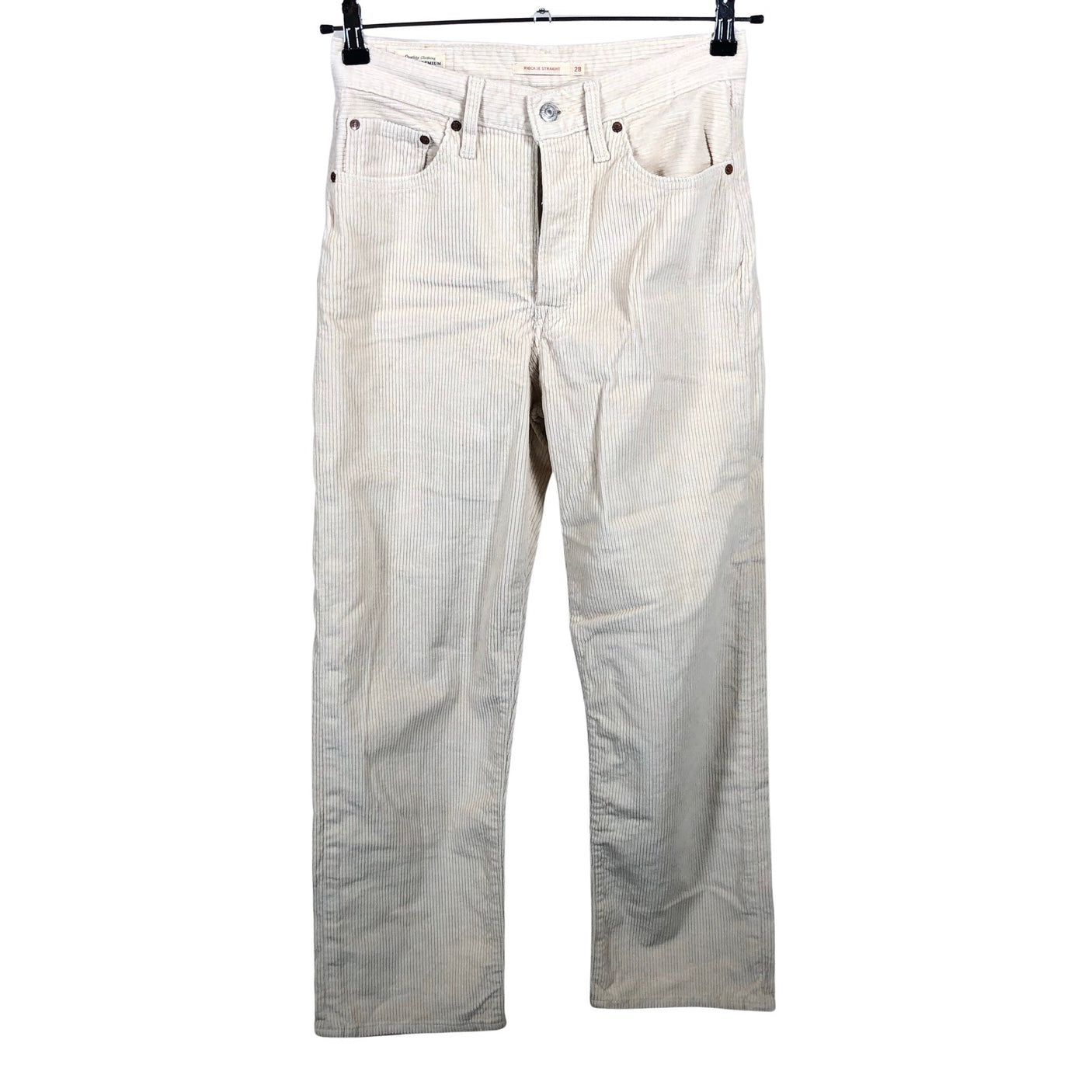 Unisex Levi's - Velvet pants, size W28 - Natural white (1)