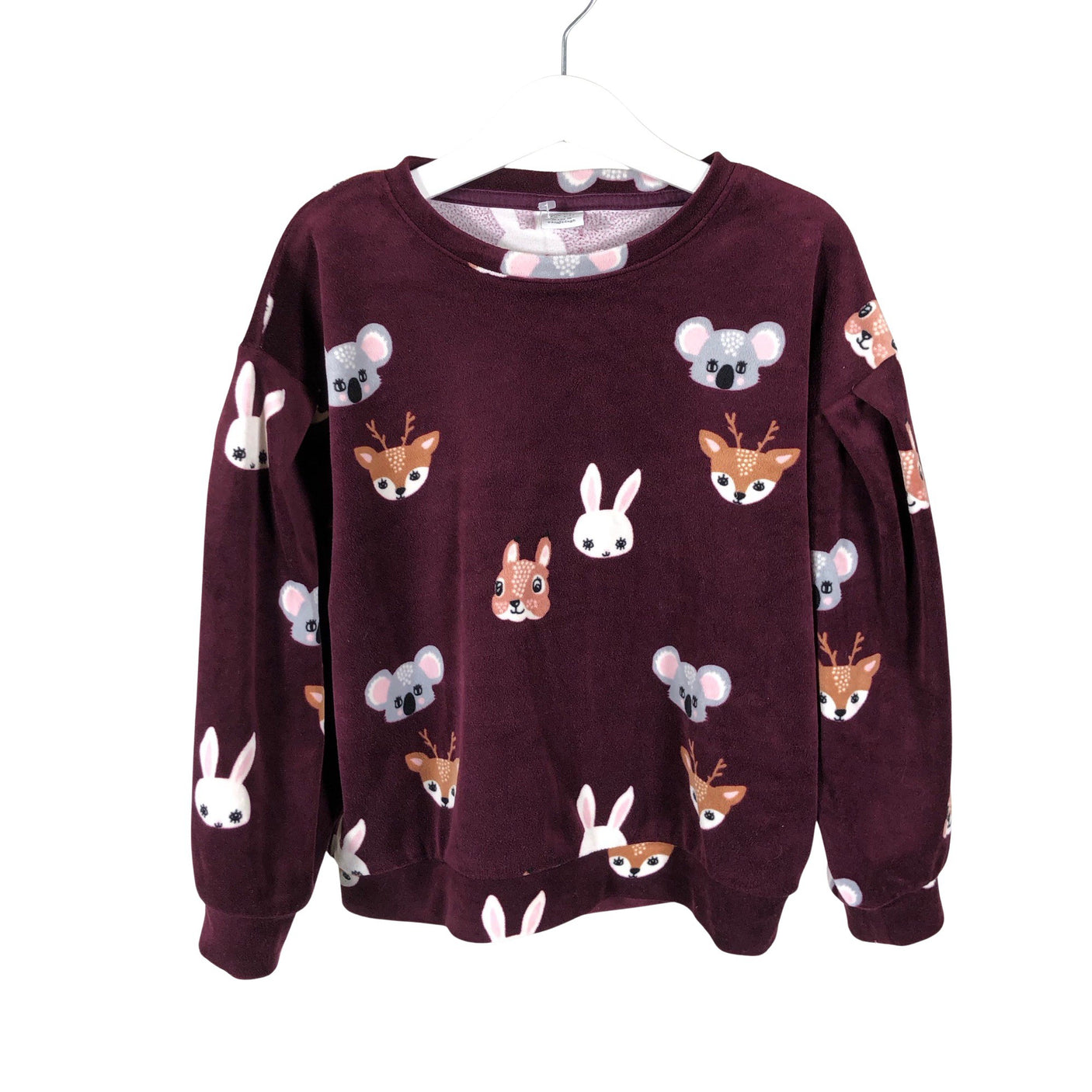 Unisex Lindex - Sweatshirt, size 116 - 122 - Wine red (1)