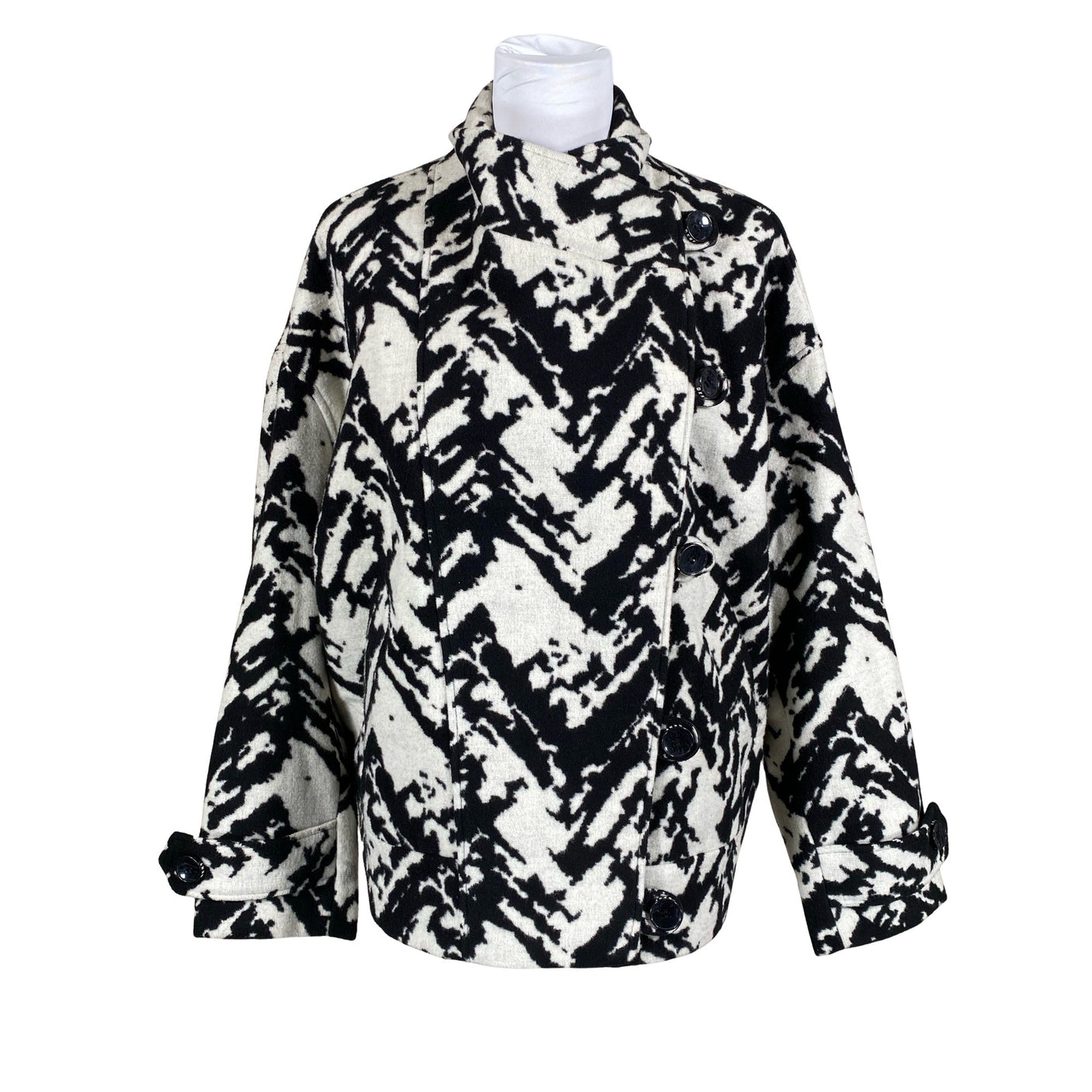 Unisex DKNY - Wool coat, size 36 - White (1)