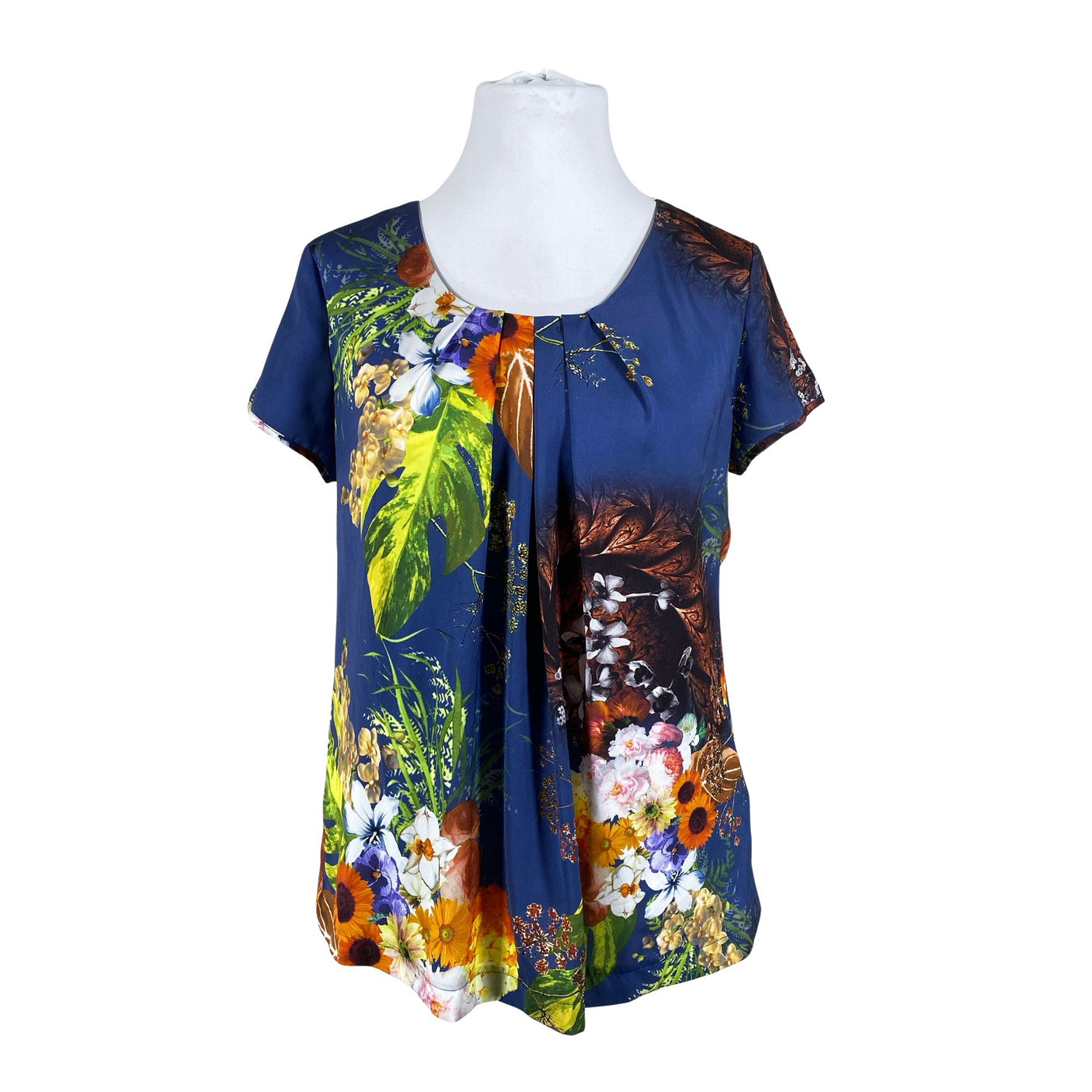 Unisex Andiata - Short-sleeved blouse, size 44 - Blue (1)