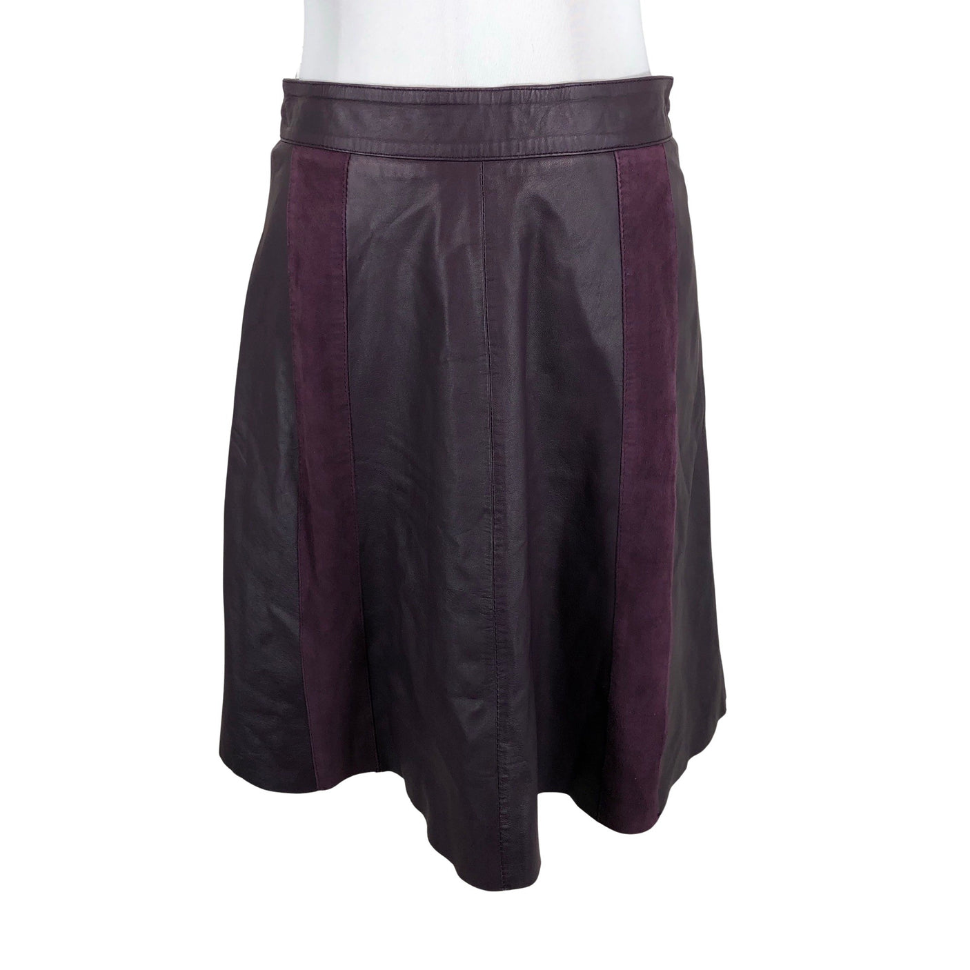 Unisex Gestuz - Leather skirt, size 38 - Violet (1)