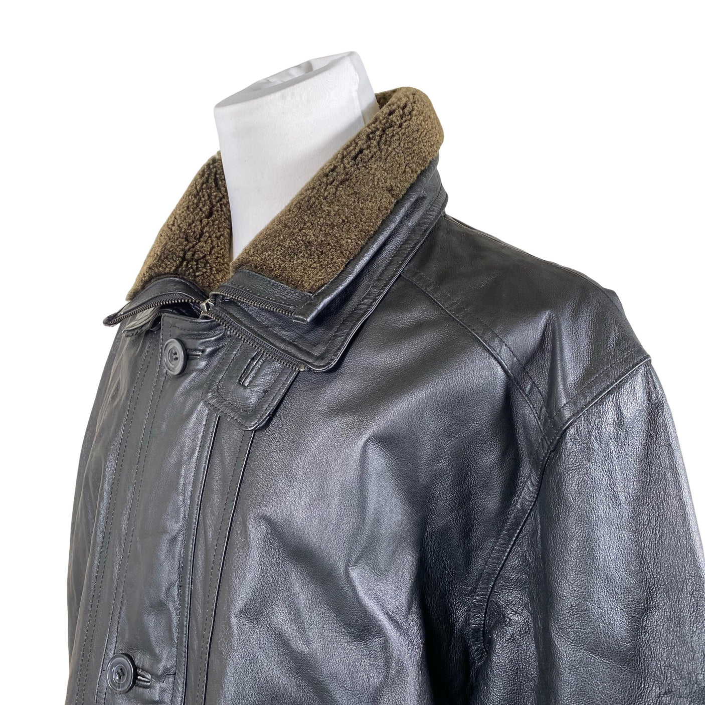 Unisex Royal - Leather jacket, size XL - Black (3)