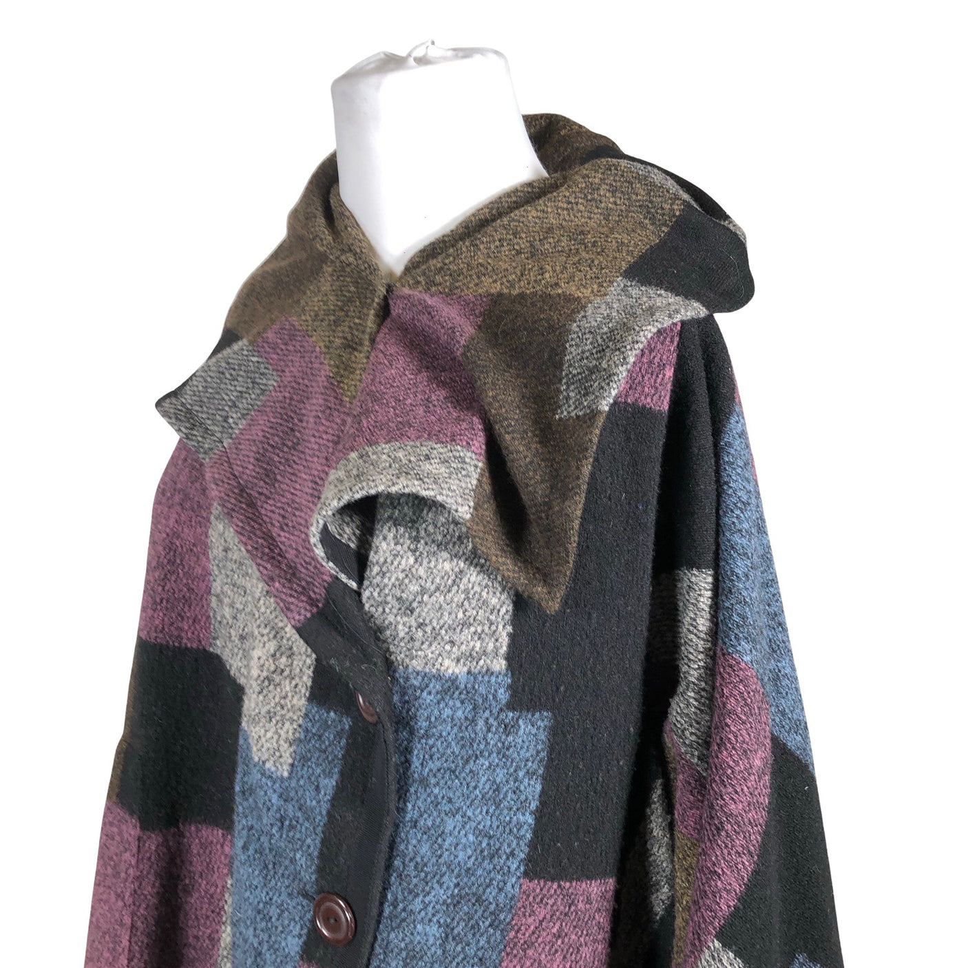 Unisex Aino - Wool coat, size 50 - Black (3)
