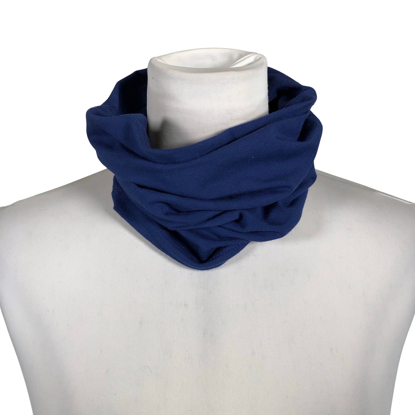 Unisex Tam Silk - Circle scarf, size Midi - Blue (1)