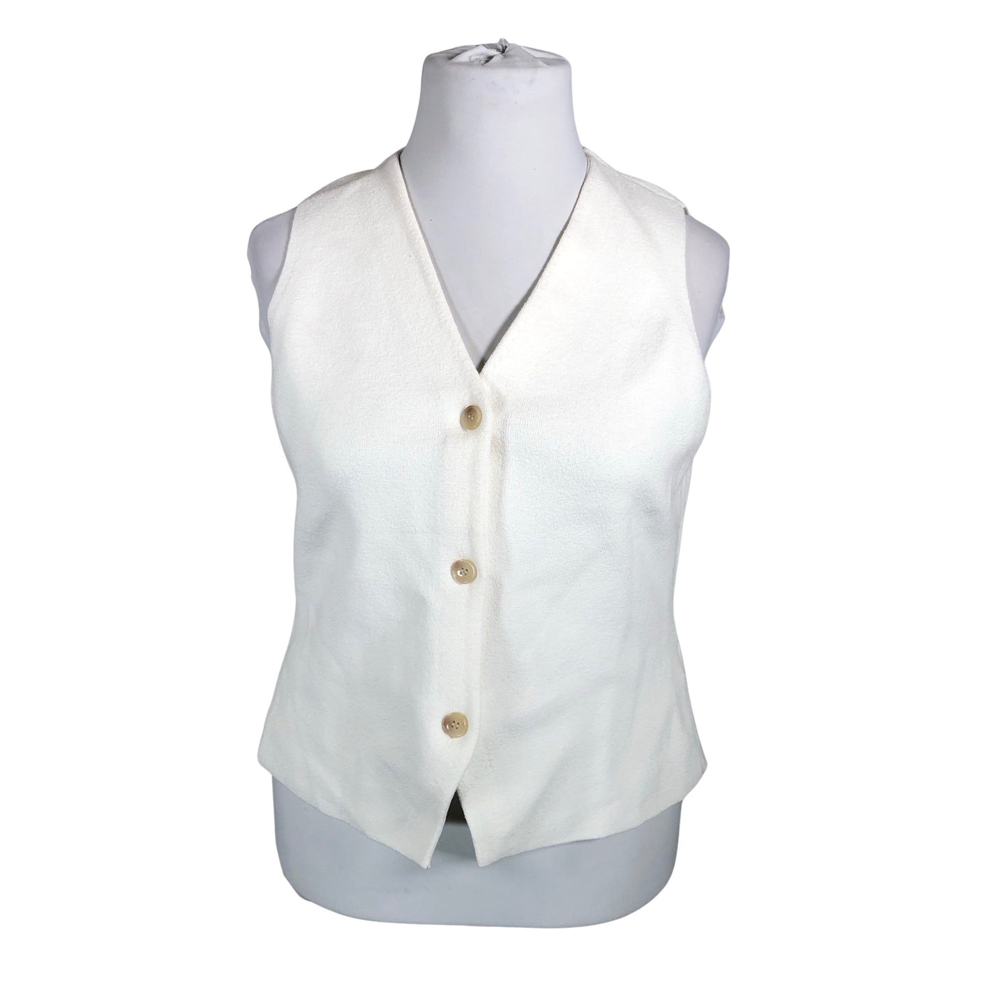 Unisex COS - Knit vest, size 44 - Natural white (1)