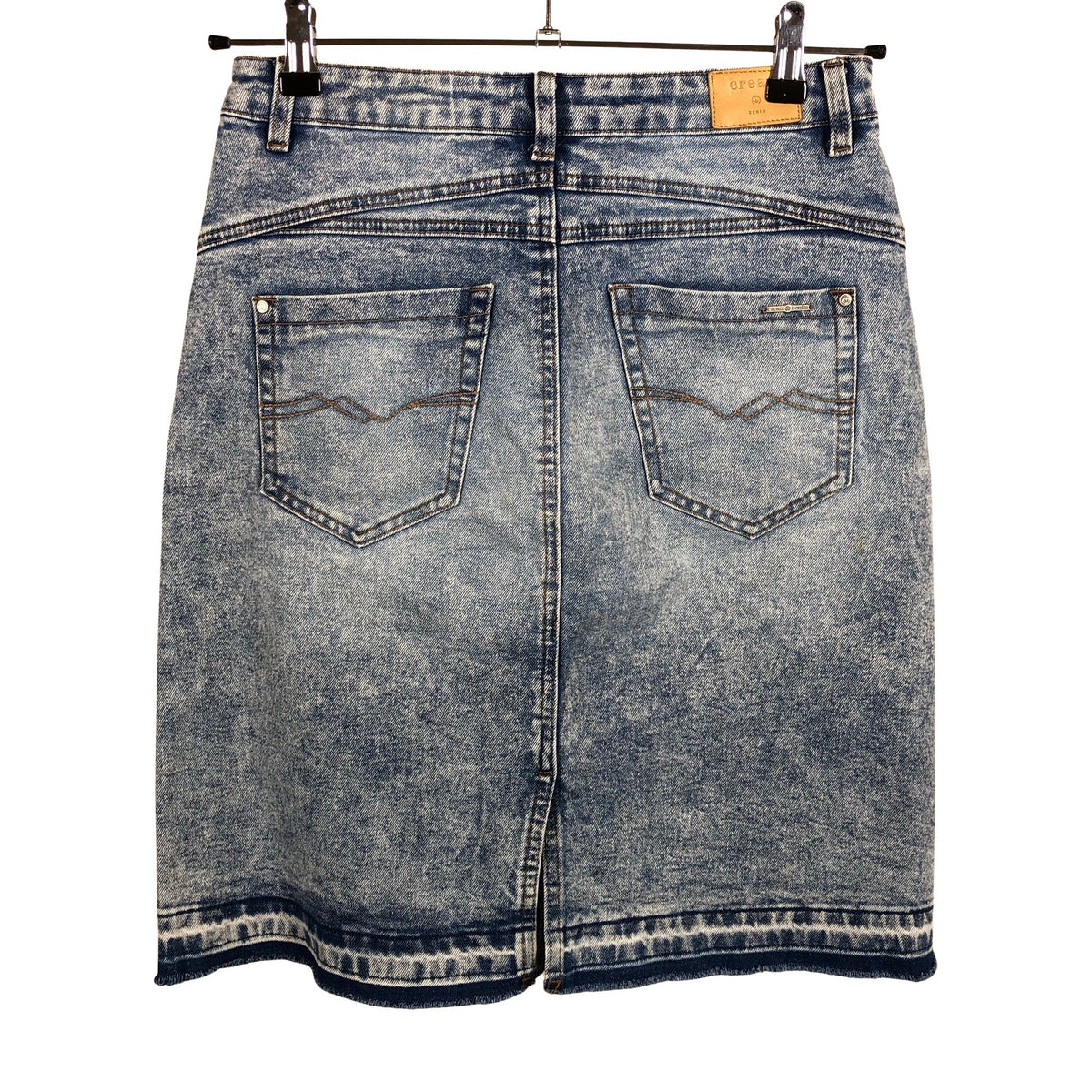 Unisex Cream - Denim skirt, size 38 - Blue (2)