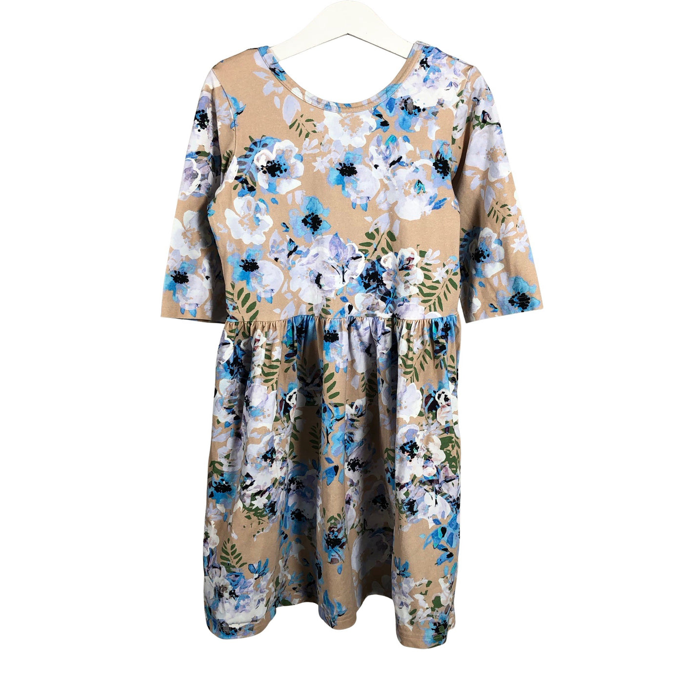 Unisex Kaiko - Tricot dress, size 134 - 140 - Beige (1)