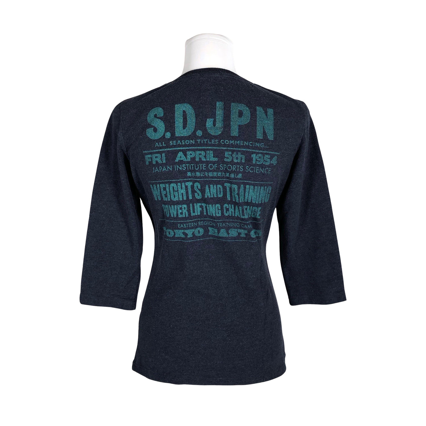 Unisex Superdry - Tricot shirt, size 38 - Blue (2)