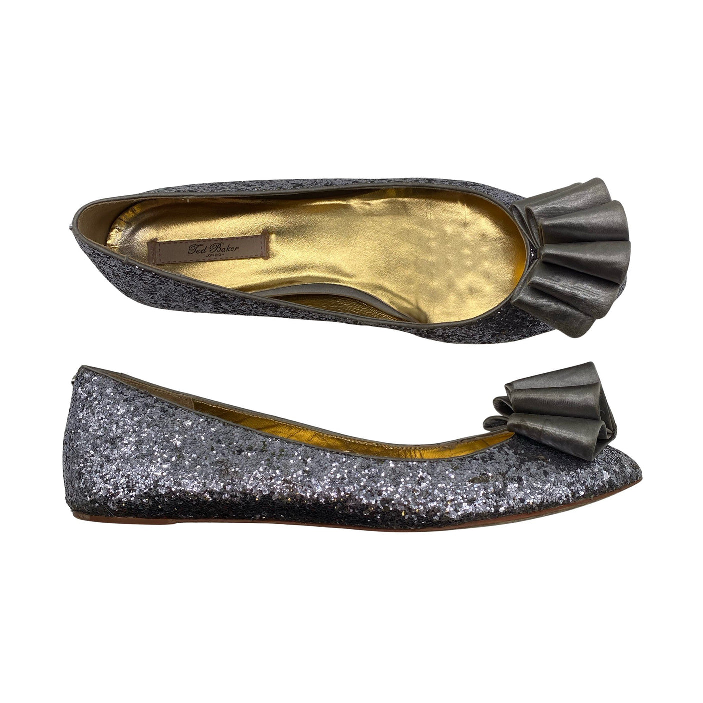 Unisex Ted Baker - Festive ballerinas, size 40 - Silver (1)