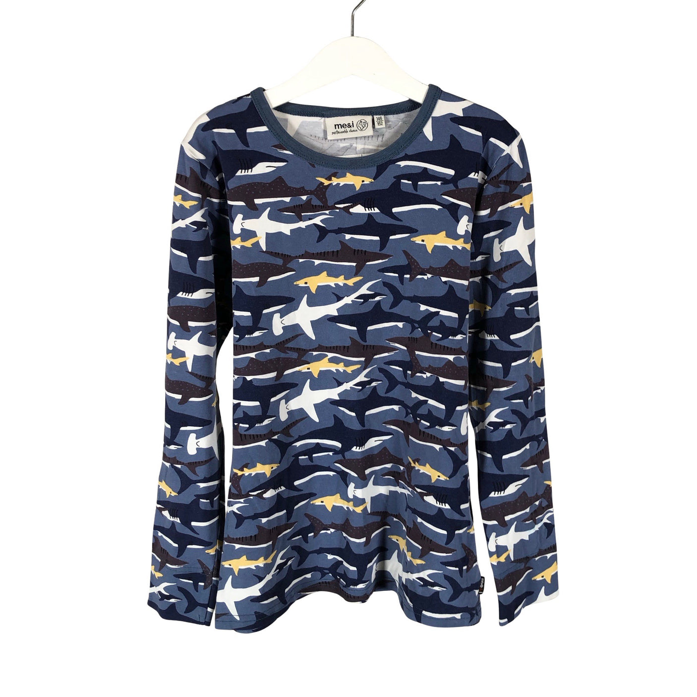 Unisex me&i - Tricot shirt, size 146 - 152 - Blue (1)