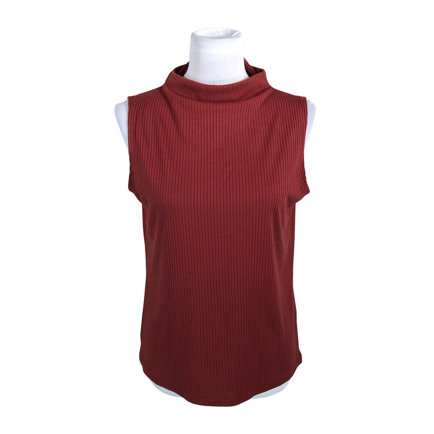 Unisex Lindex - Tricot tank top, size 40 - Wine red (1)