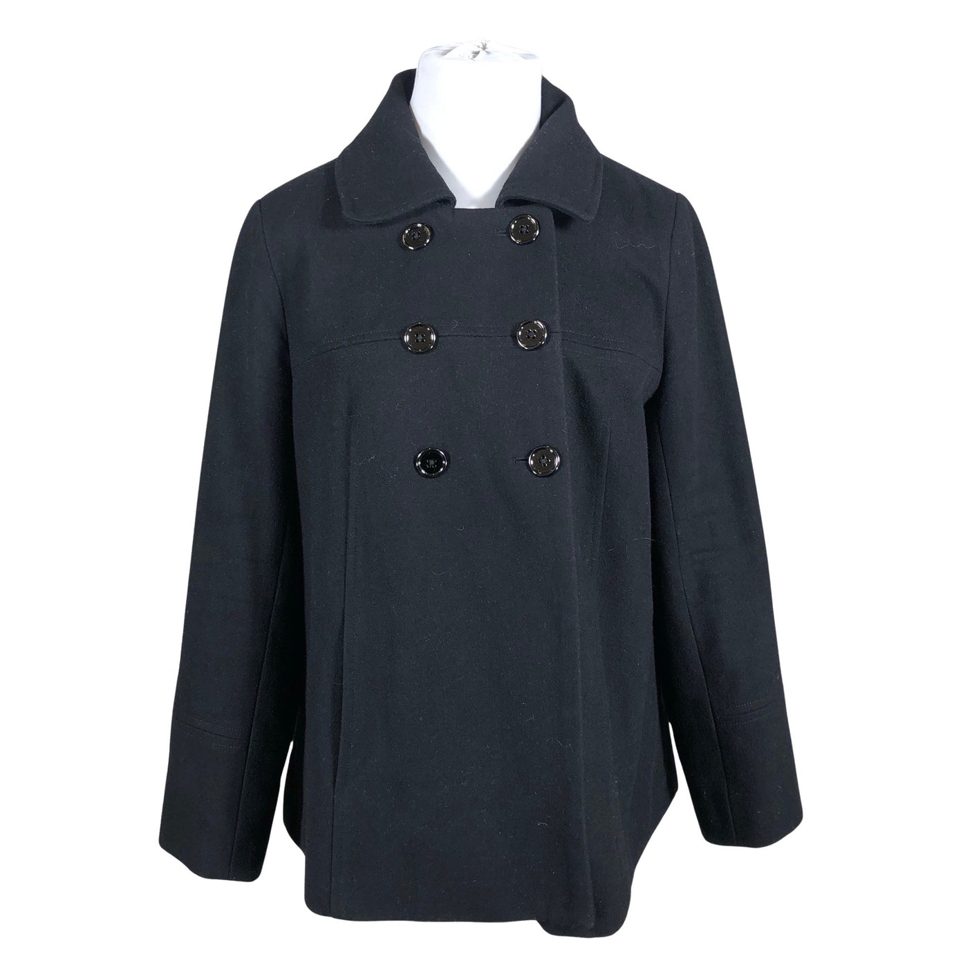 Unisex Aventura - Wool coat, size 44 - Black (1)