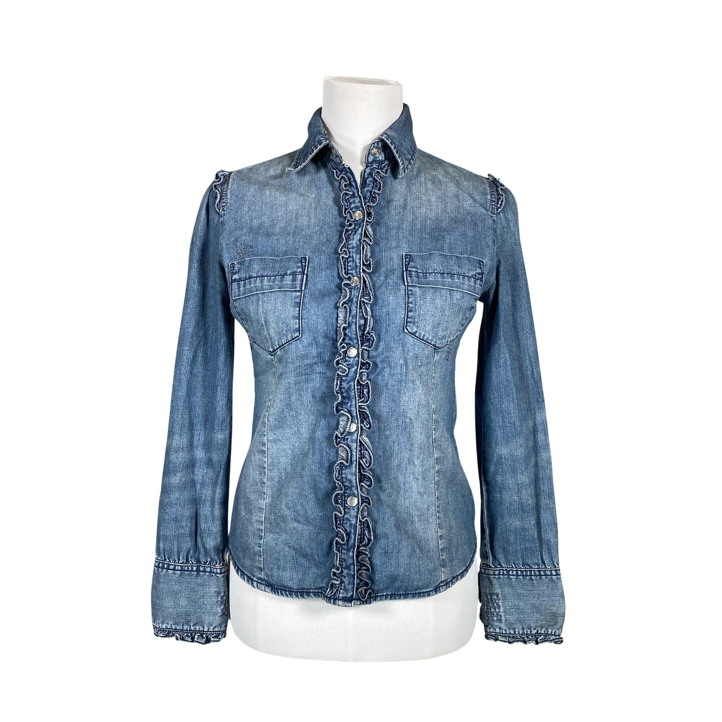 Unisex Lexington - Denim shirt, size 34 - Blue (1)