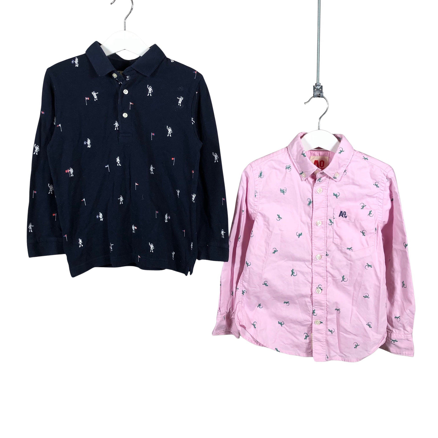 Unisex AO76 American Outfitters - Collared shirt, size 110 - 116 - Light pink (1)