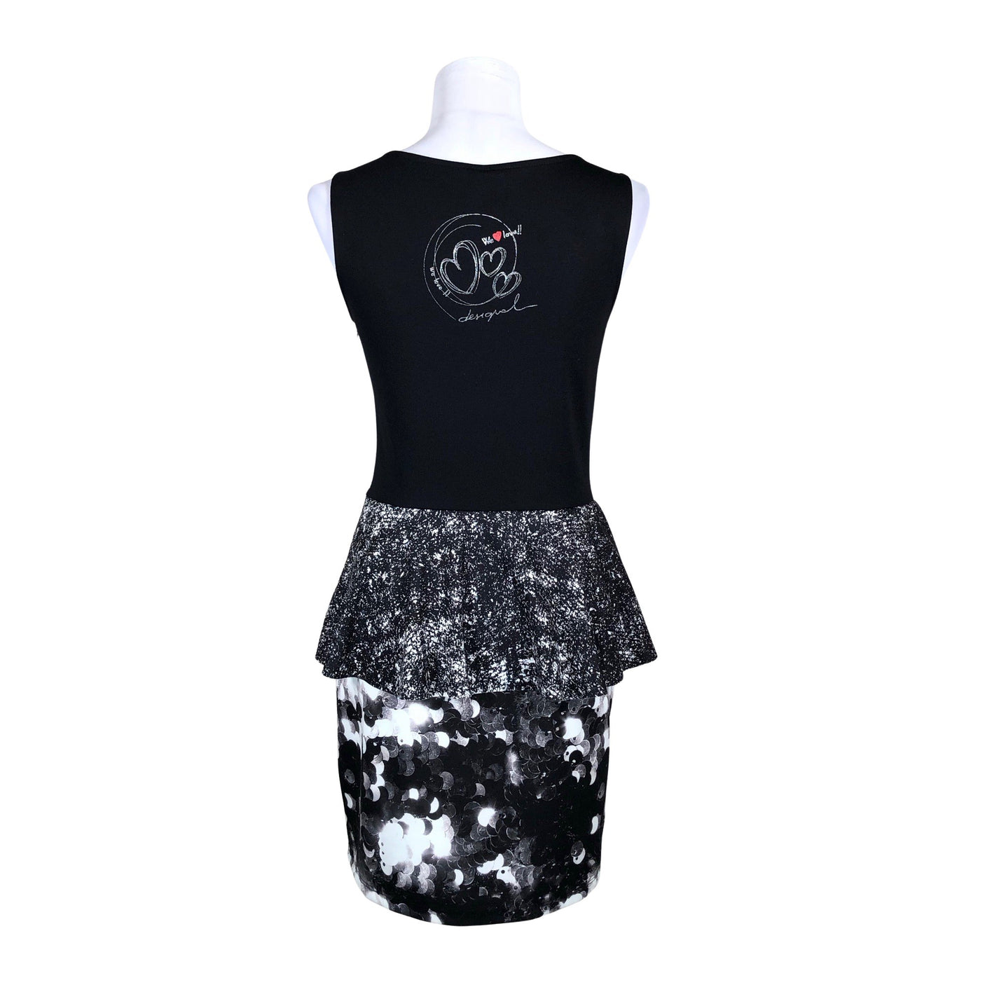Unisex Desigual - Tricot dress, size 38 - Black (2)