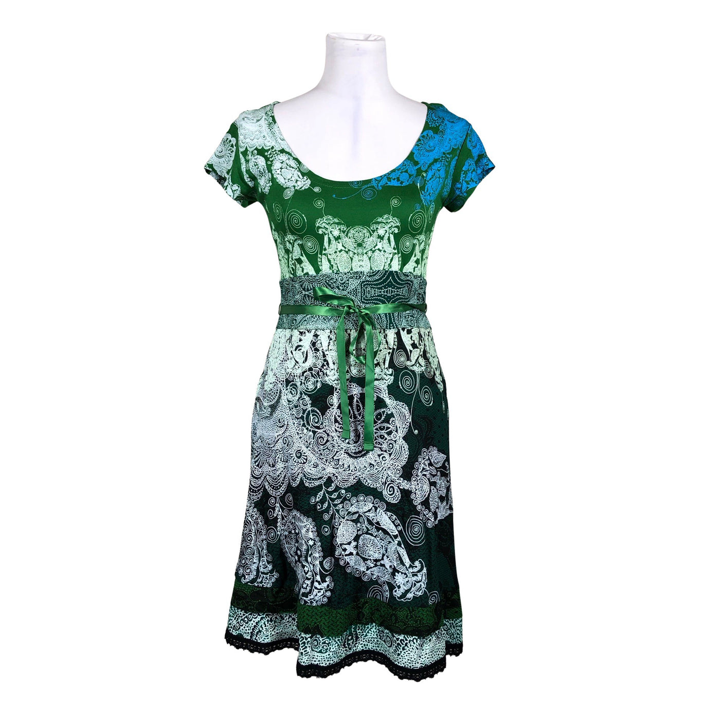 Unisex Desigual - Tricot dress, size 38 - Green (1)