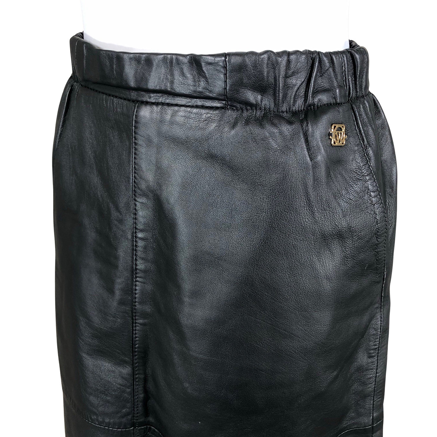 Unisex Claire.dk - Leather skirt, size 36 - Black (3)