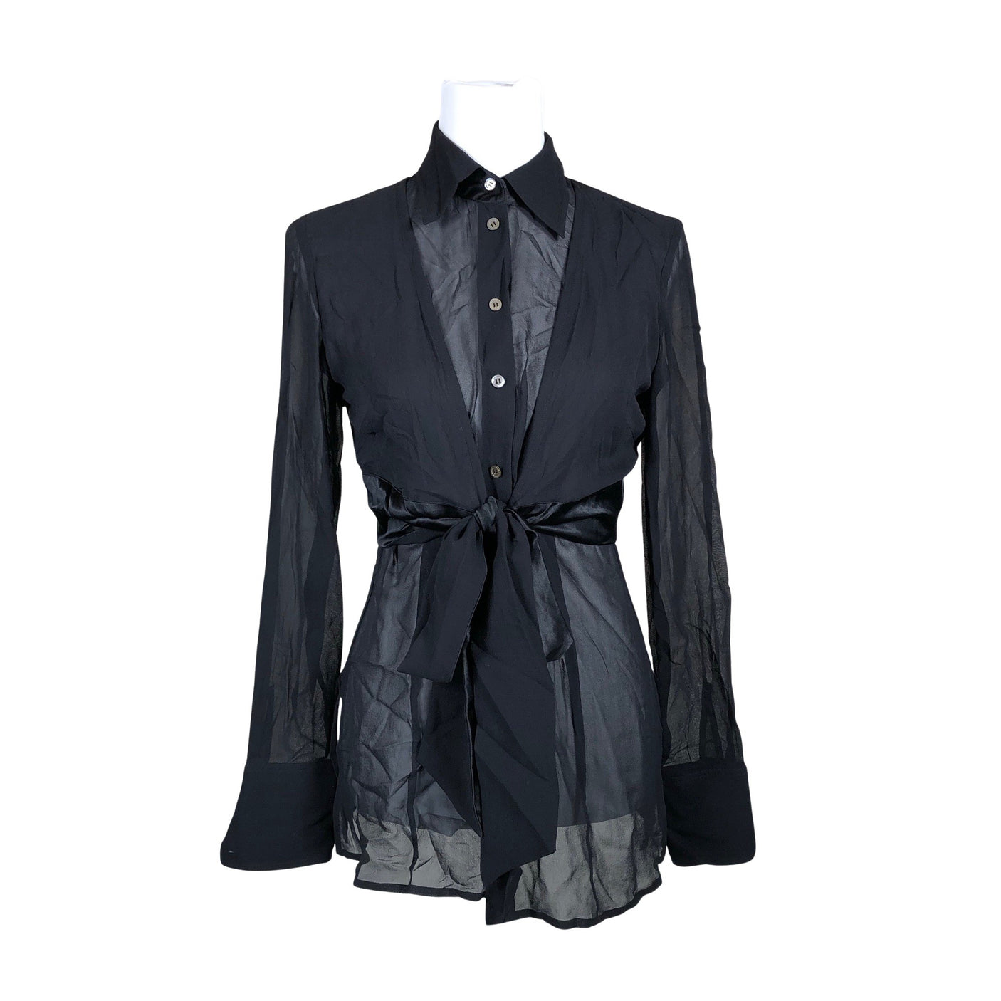 Unisex Marc Aurel - Schiffon tunic, size 36 - Black (1)