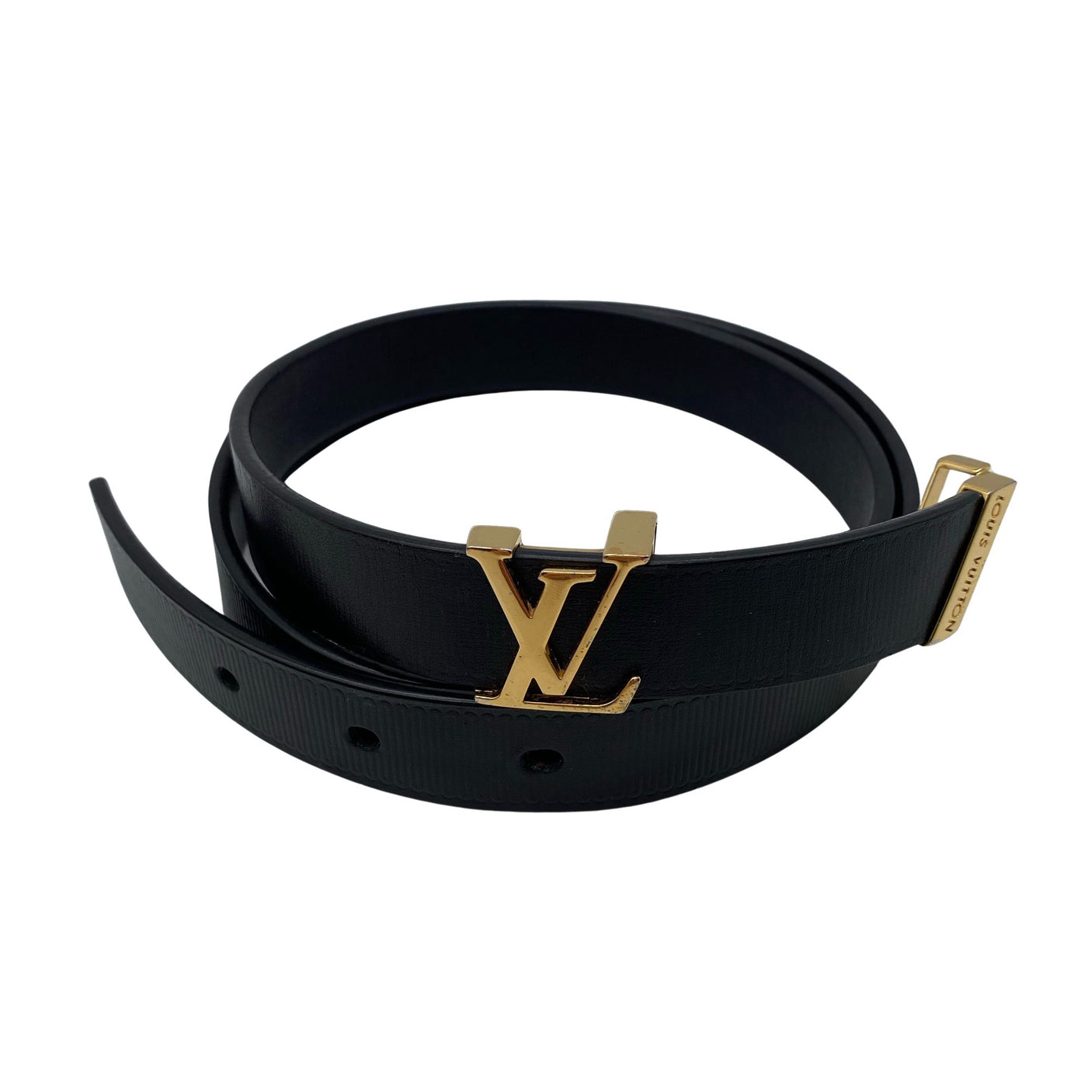 Unisex Louis Vuitton - Leather belt, size Ei kokoa - Black (1)