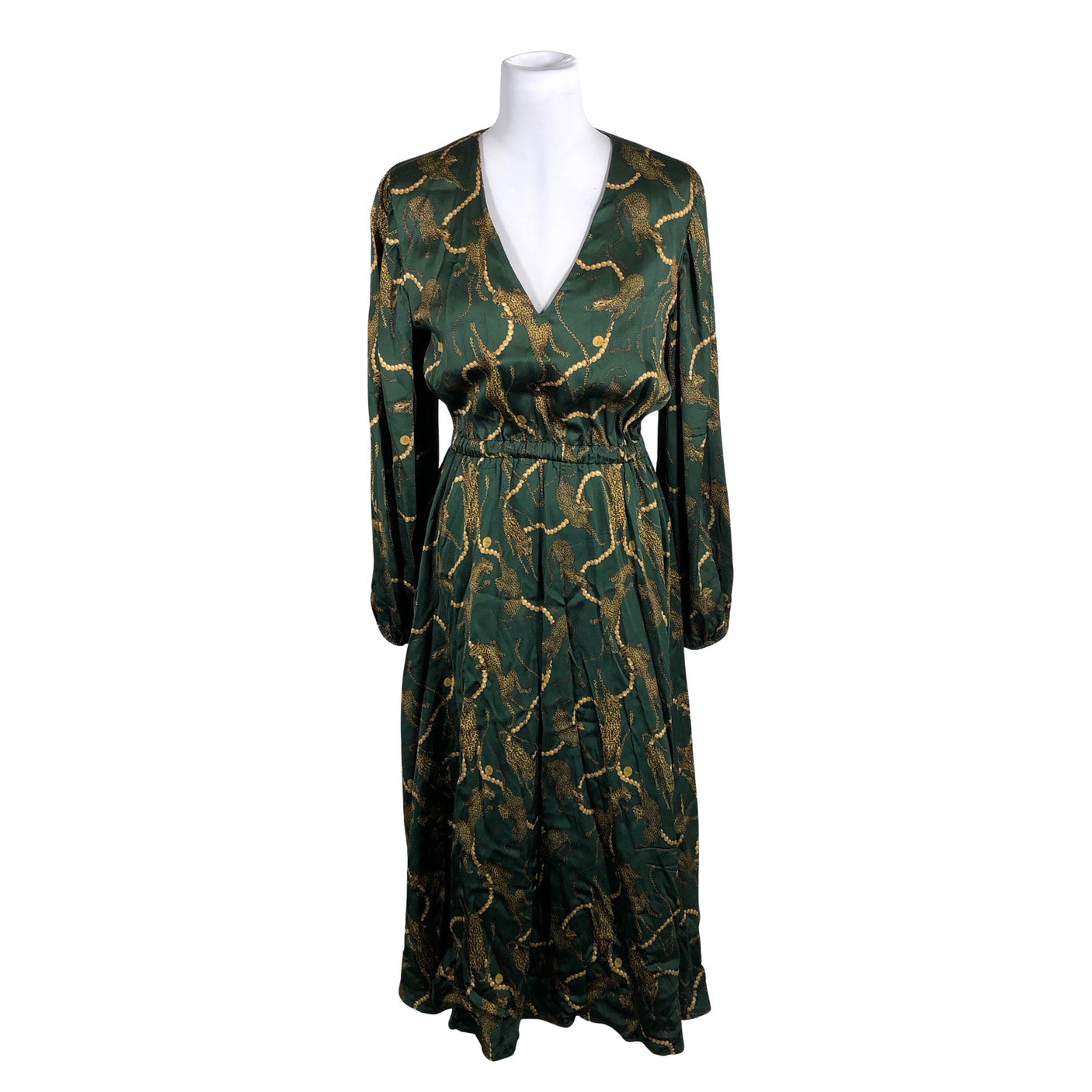Unisex Uhana Design - Schiffon dress, size 38 - Green (1)