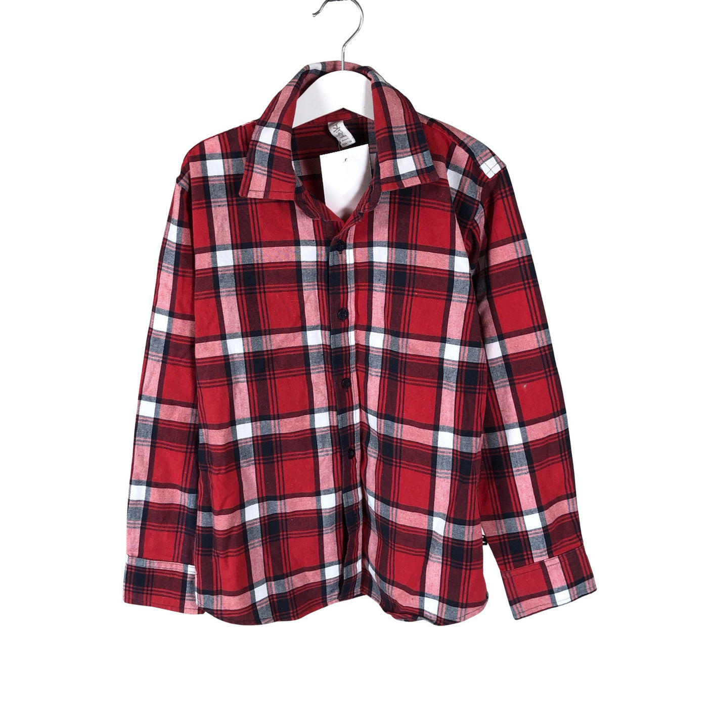 Unisex Keiki - Collared shirt, size 128 - 134 - Red (1)