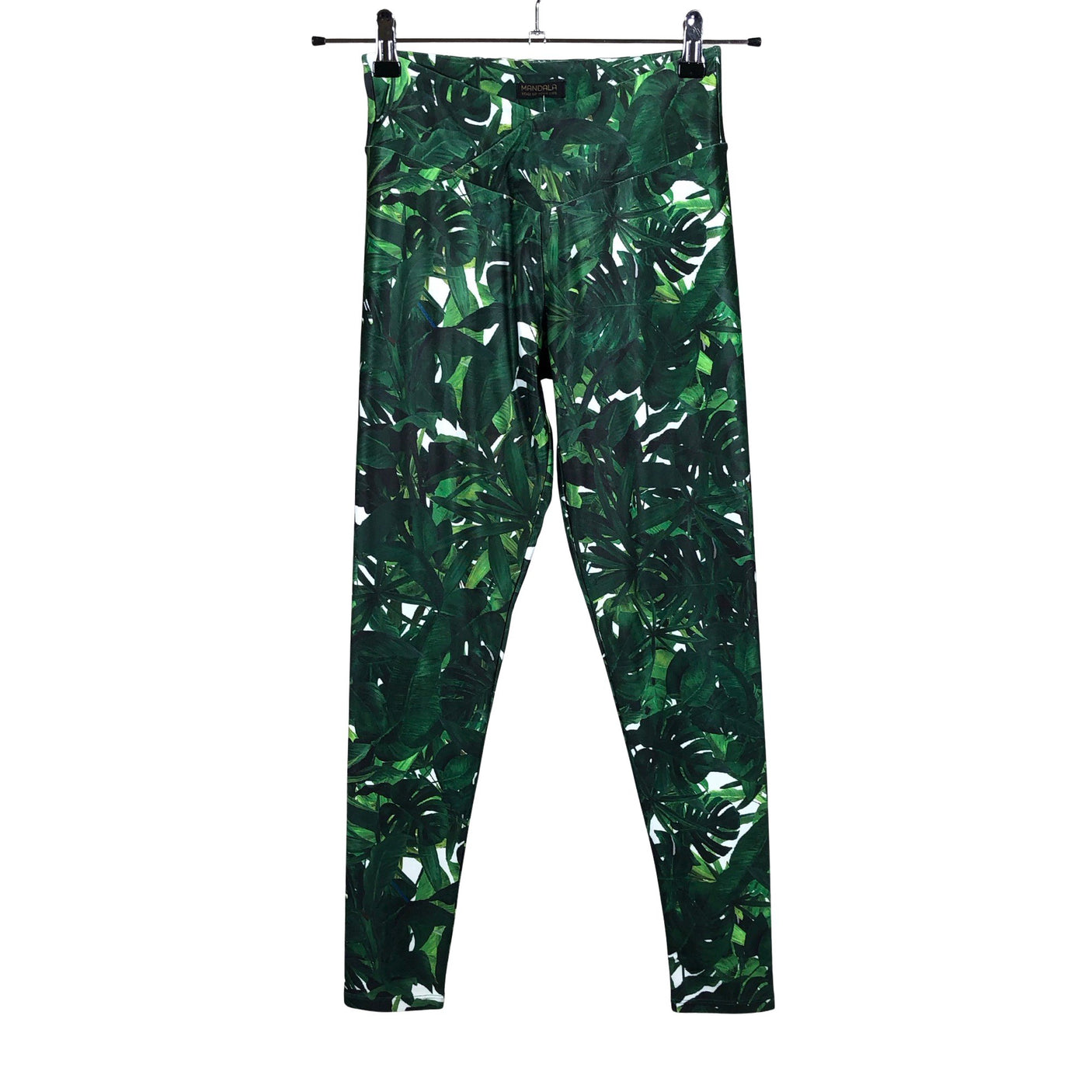 Unisex Mandala - Sports tights, size 36 - Green (1)