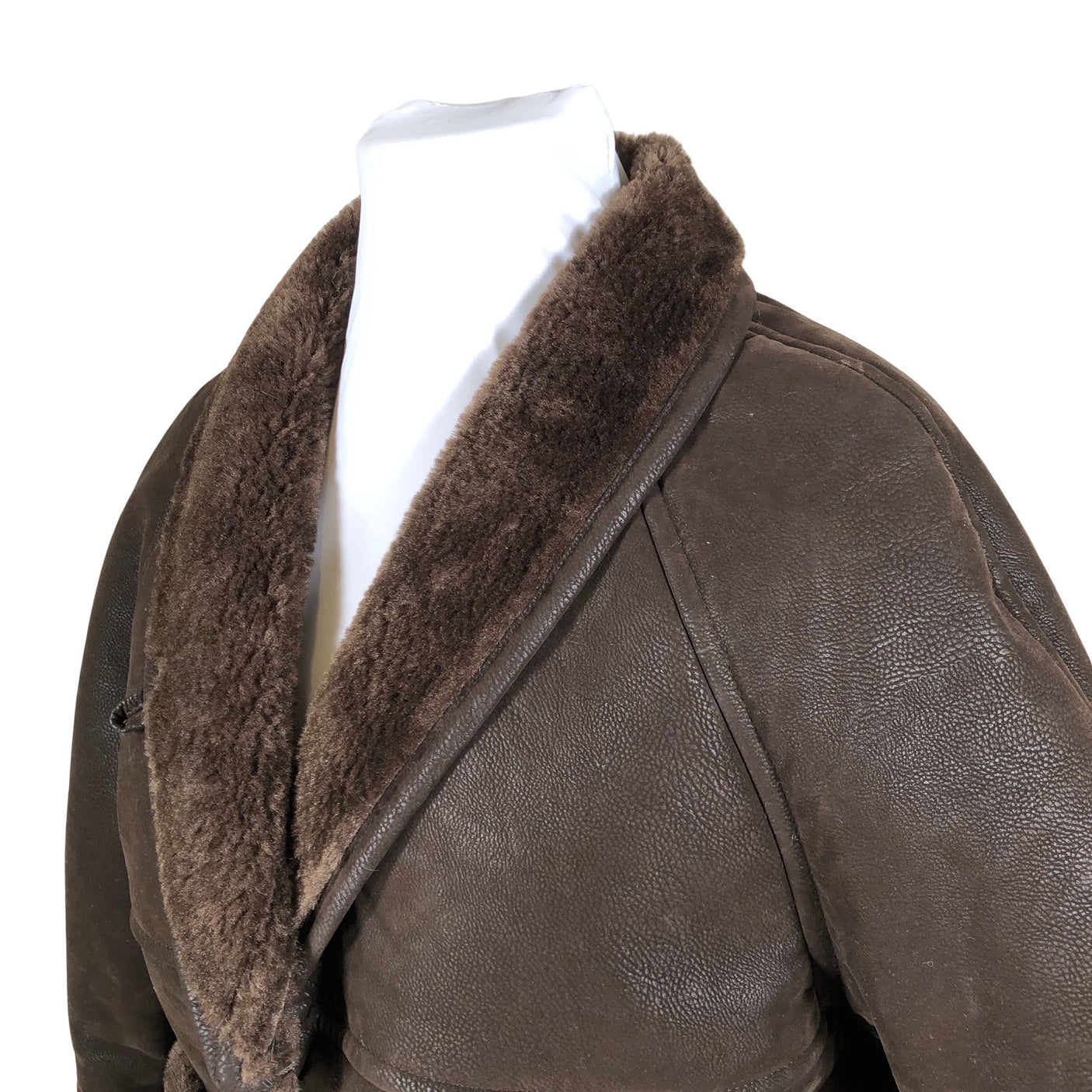 Unisex More Than Yesterday - Faux fur coat, size 42 - Brown (3)