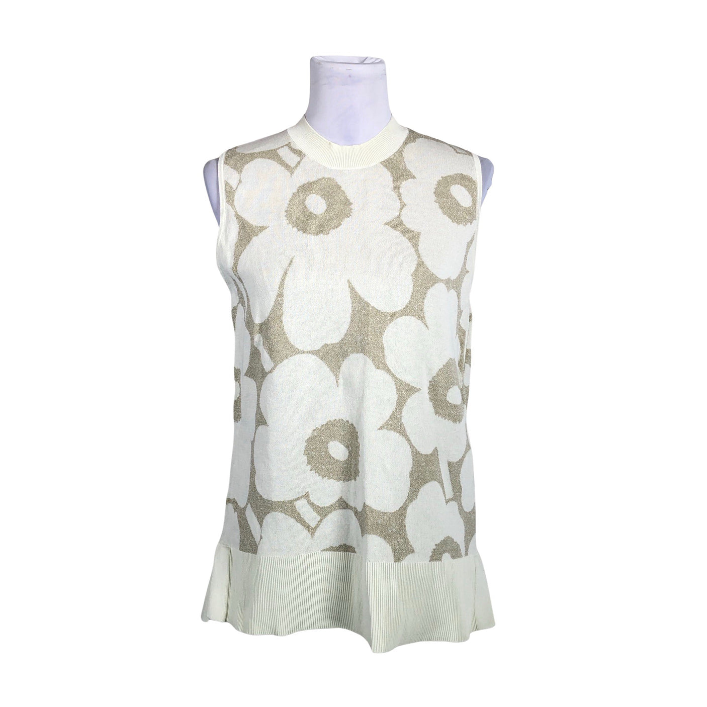 Unisex Marimekko - Knit vest, size 38 - Natural white (1)