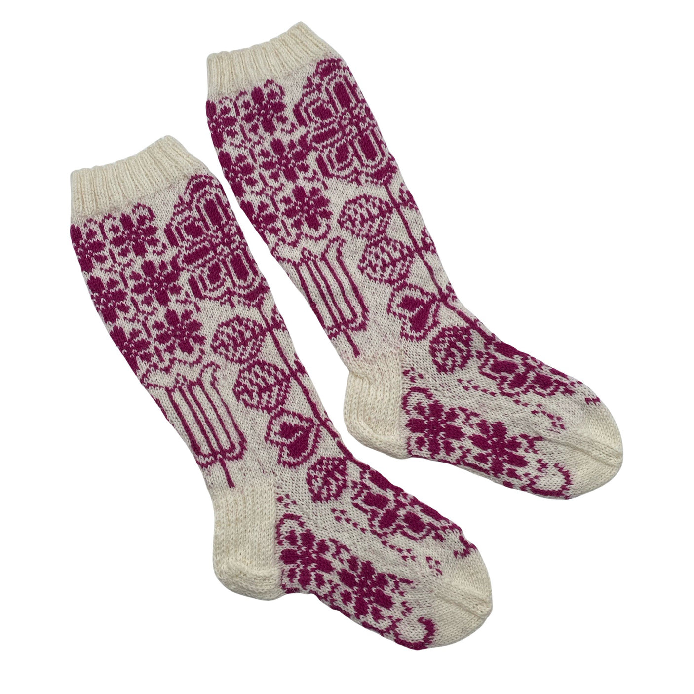 Unisex Handmade - Socks, size 38 - White (1)