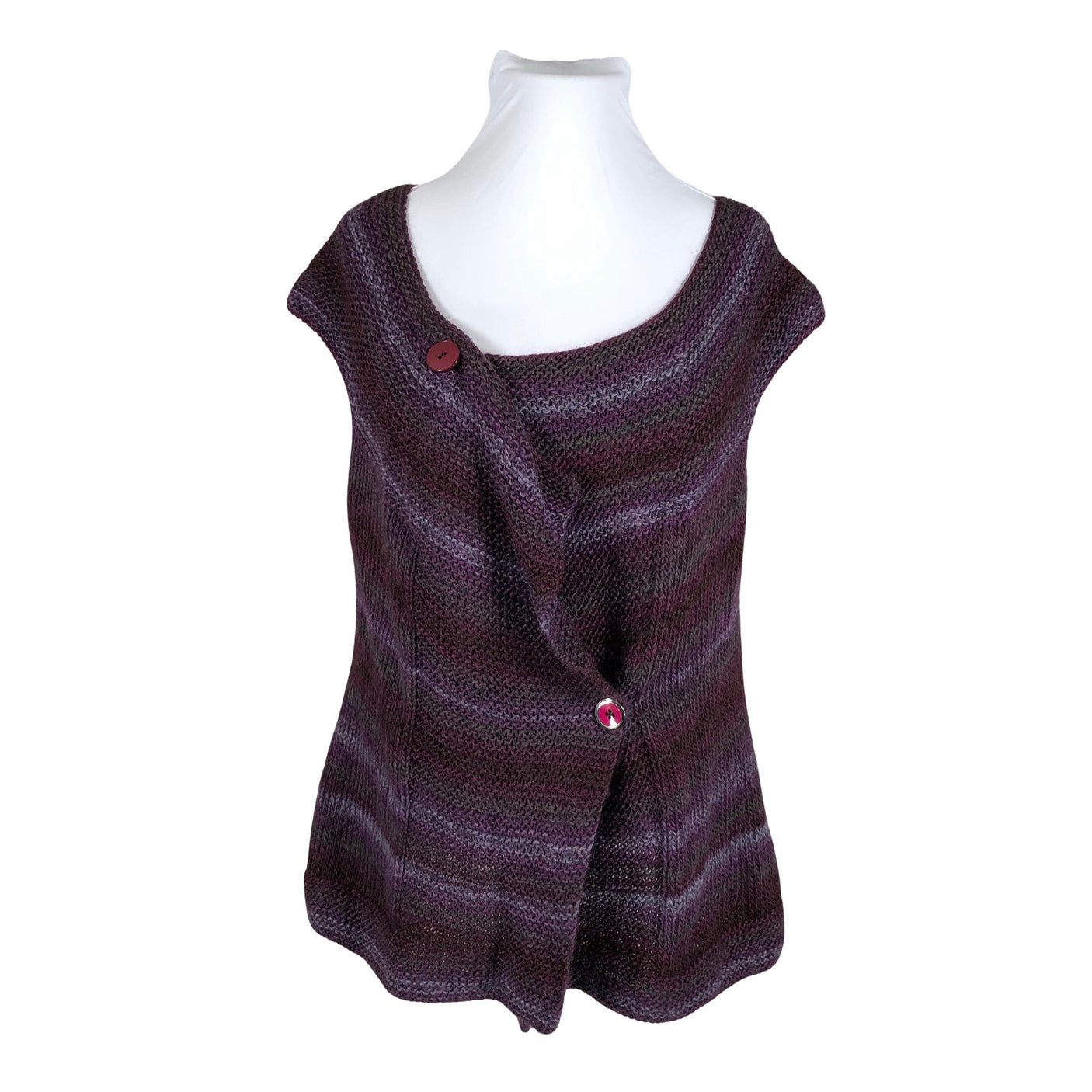 Unisex Handmade - Knit vest, size 42 - Violet (1)