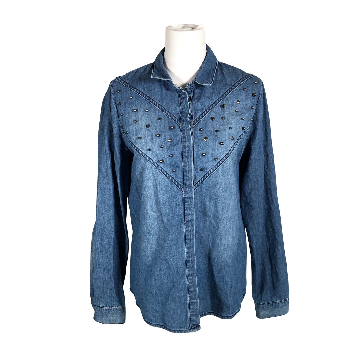 Unisex Selected - Denim shirt, size 40 - Blue (1)