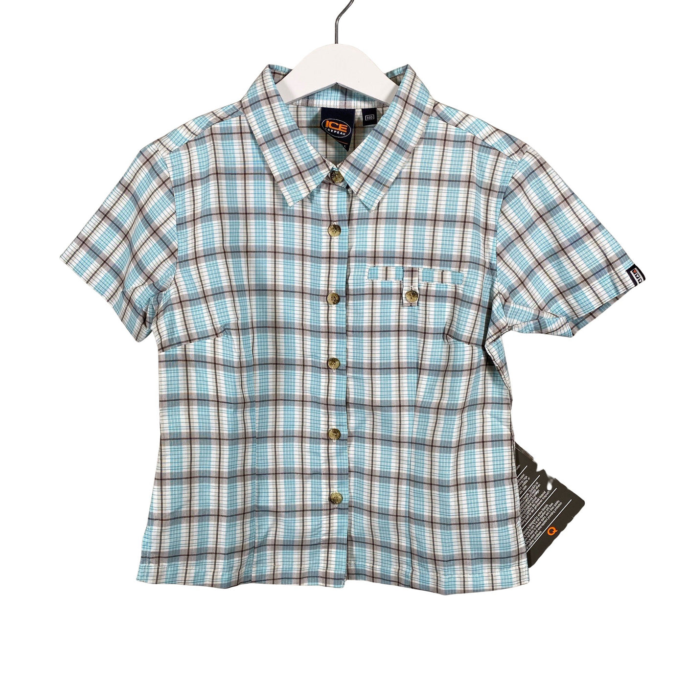 Unisex Icepeak - Collared shirt, size 134 - 140 - Light blue (1)