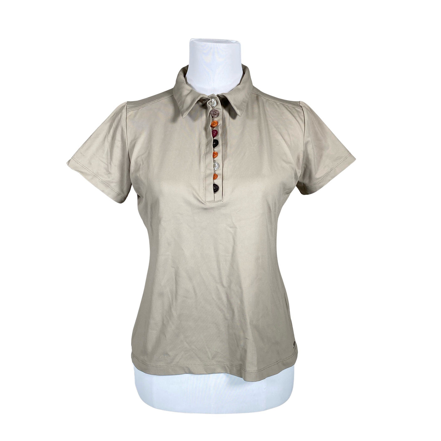 Unisex Lija - Sports shirt, short sleeve, size 38 - Beige (1)