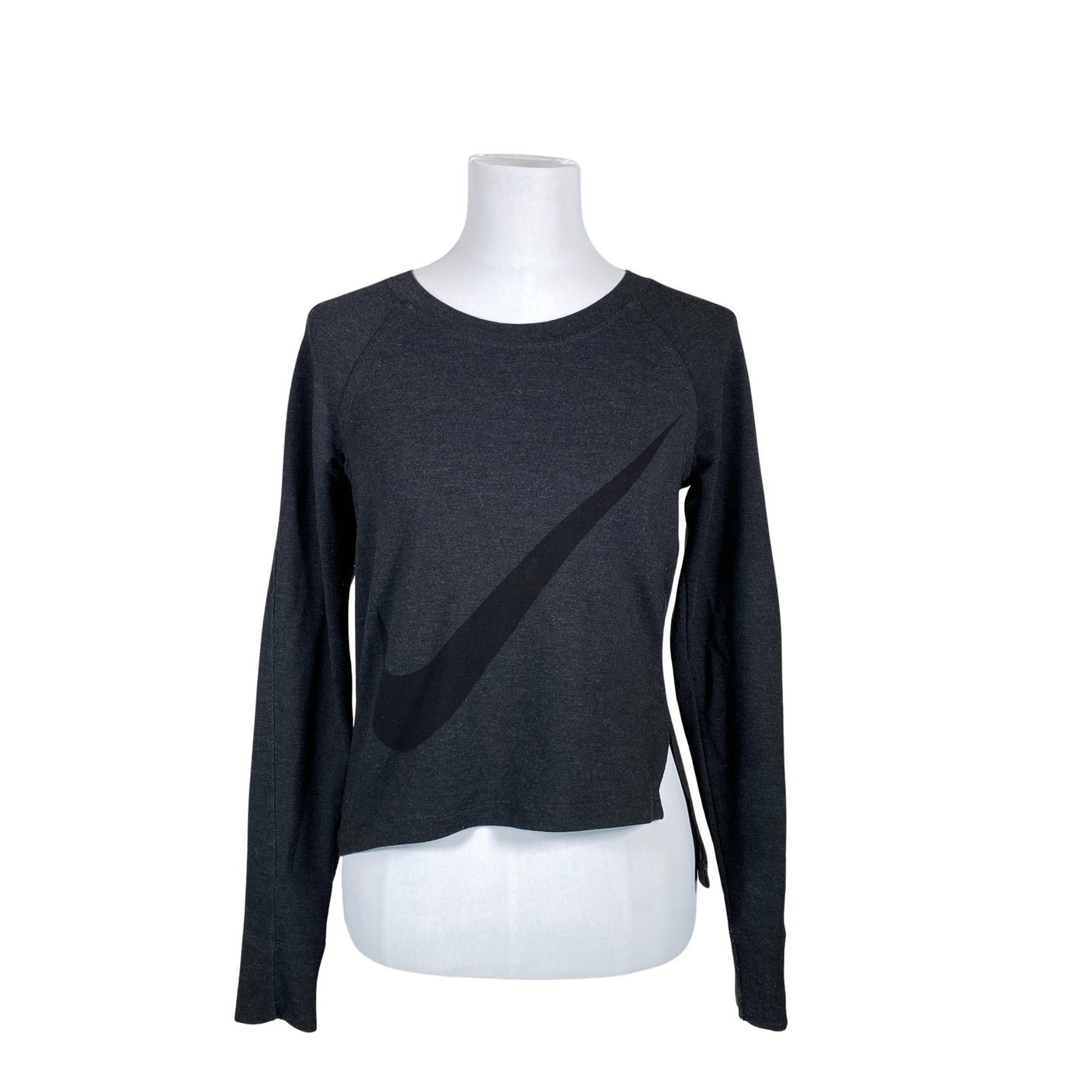 Unisex Nike - Sports shirt, long sleeve, size 36 - Gray (1)