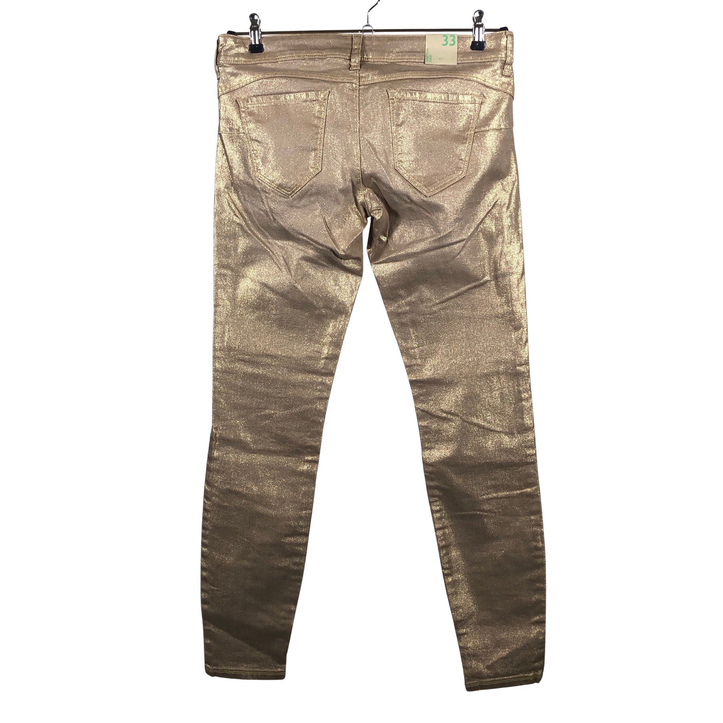 Unisex Benetton - Jeans, size W33 - Gold (2)