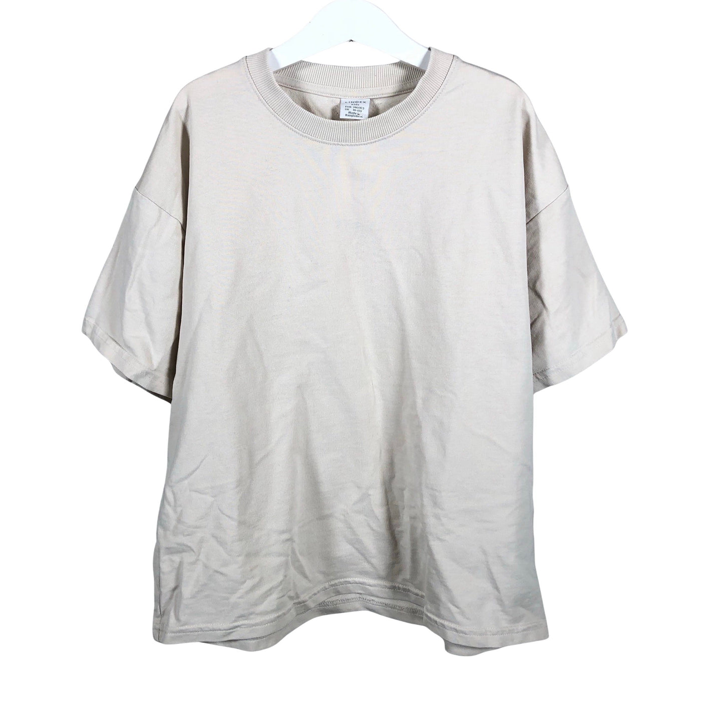 Unisex Lindex - T-shirt, size 146 - 152 - Beige (1)