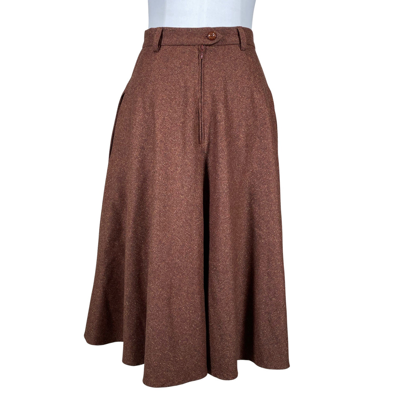 Unisex Emmy - Fabric skirt, size 36 - Brown (2)