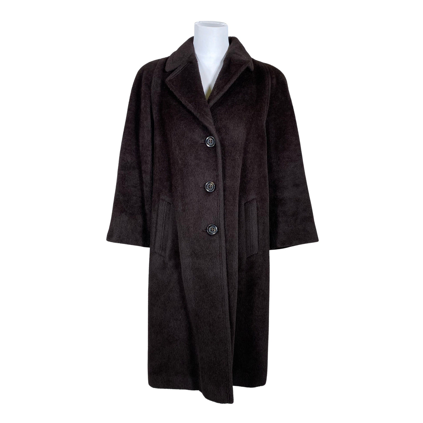 Unisex Manuela Conti - Wool coat, size 36 - Brown (1)