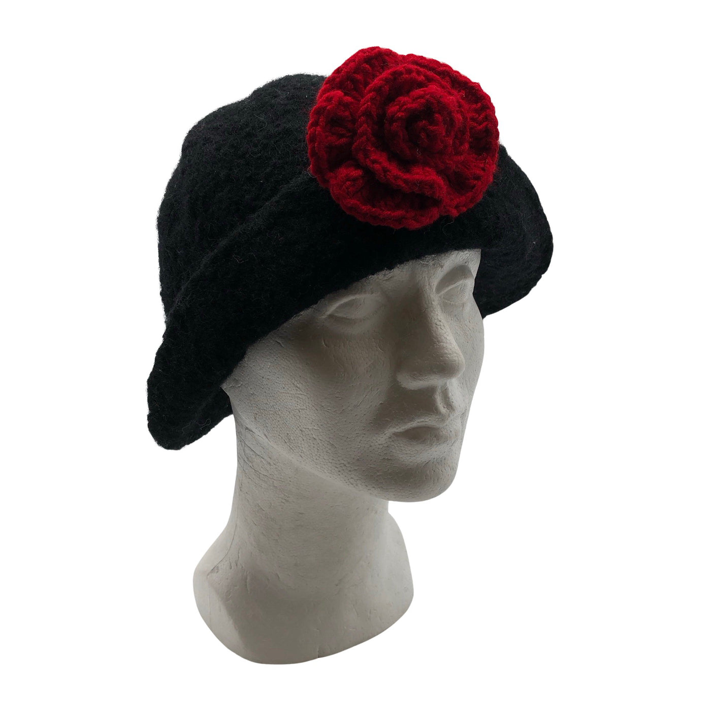 Unisex Handmade - Winter hat, size 58 - 60 cm - Black (1)