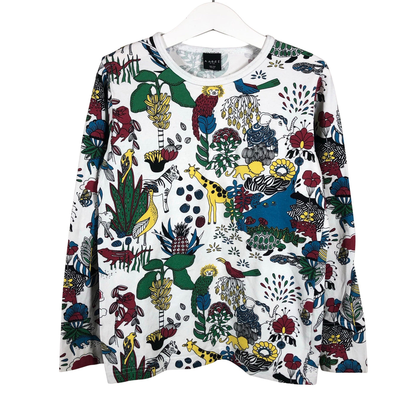 Unisex Aarrelabel - Tricot shirt, size 122 - 128 - White (1)