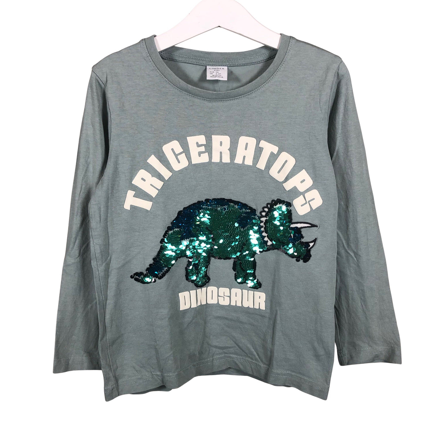 Unisex Lindex - Tricot shirt, size 110 - 116 - Green (1)