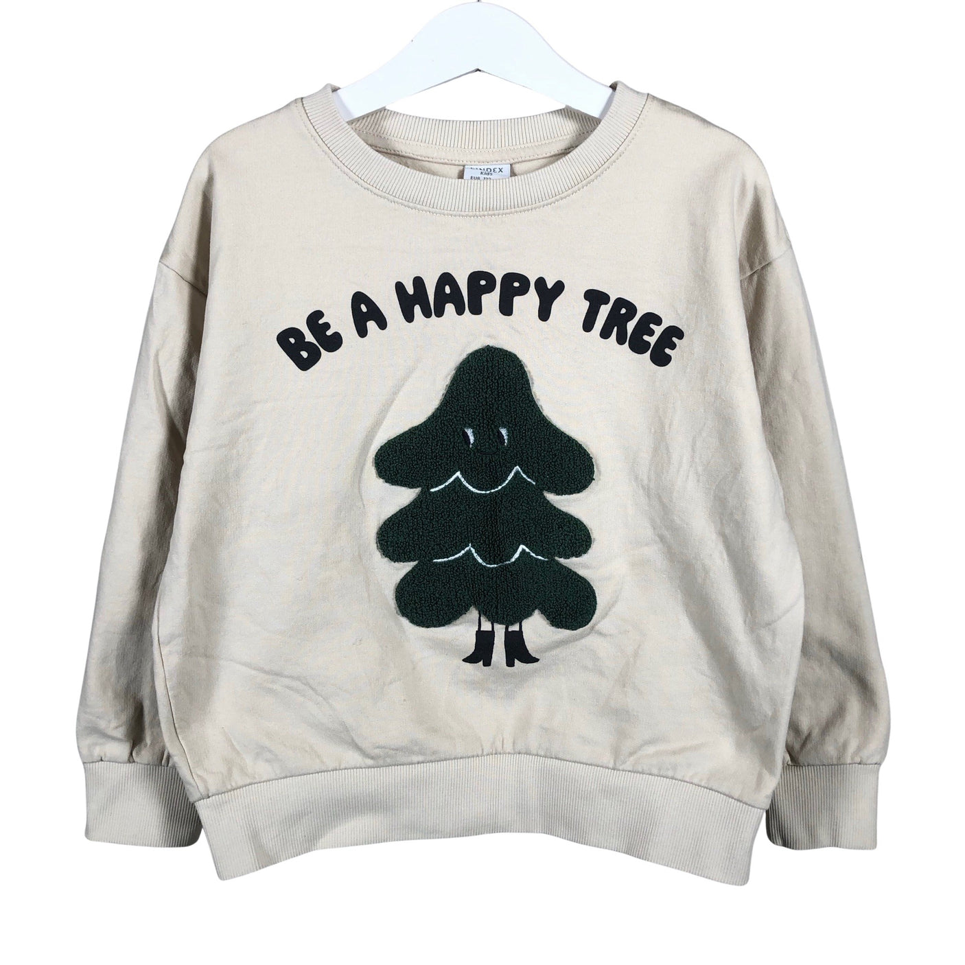 Unisex Lindex - Sweatshirt, size 116 - 122 - Beige (1)