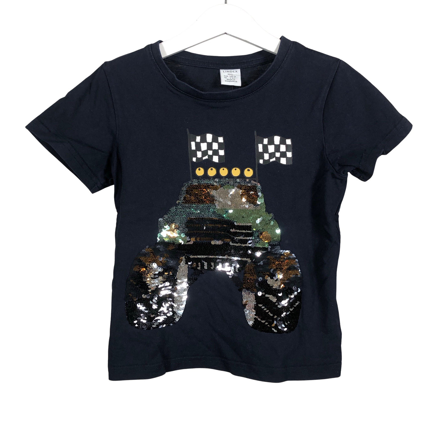 Unisex Lindex - T-shirt, size 110 - 116 - Blue (1)