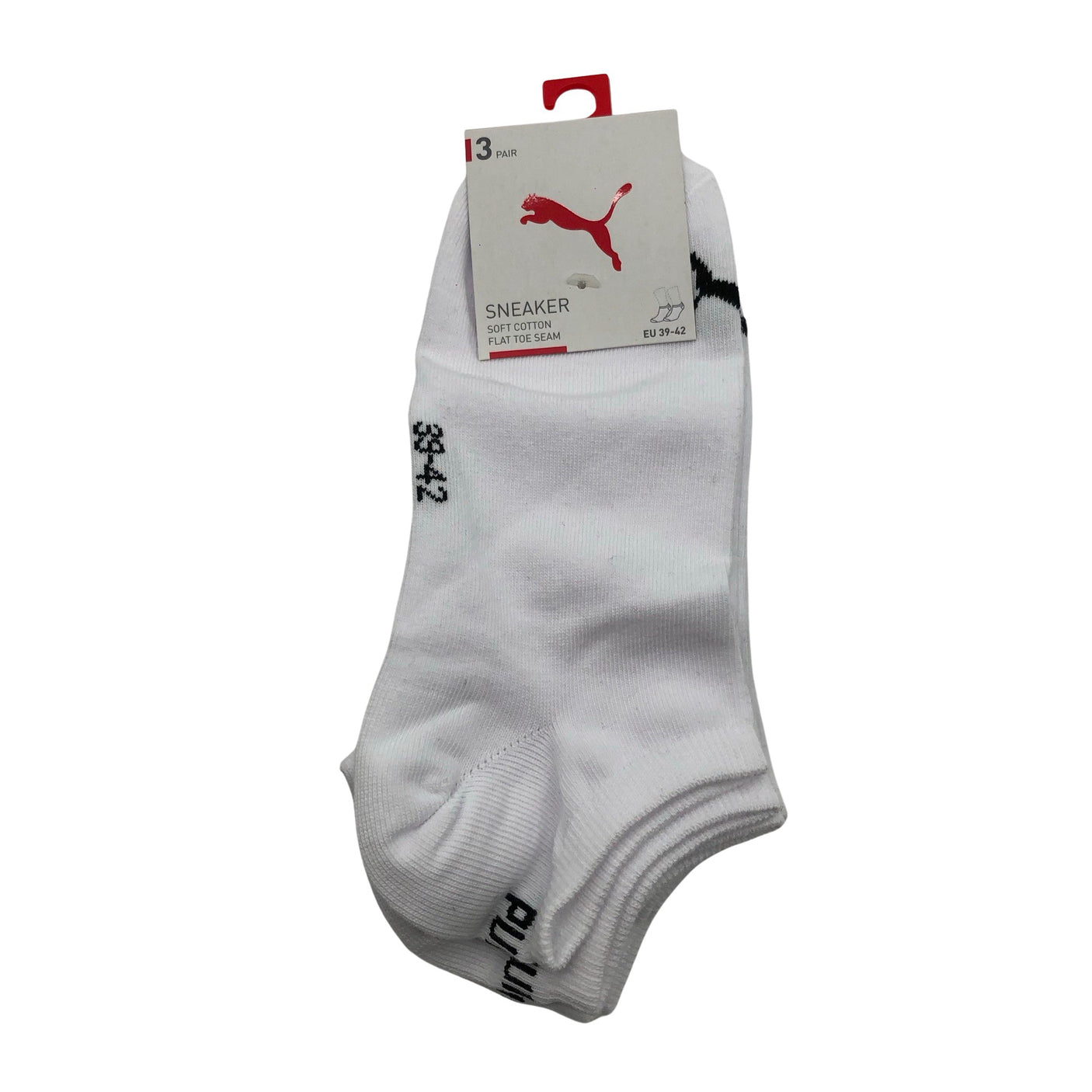 Unisex Puma - Socks, size 40 - White (1)