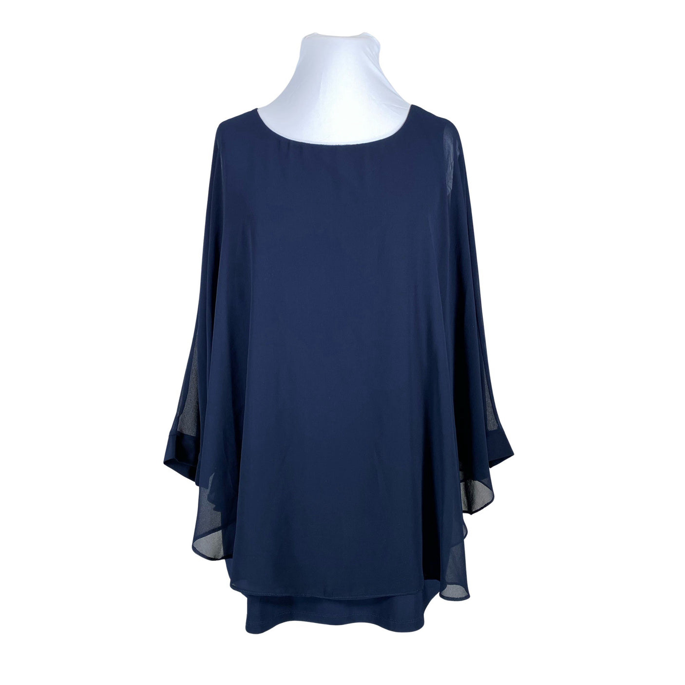 Unisex Evans - Schiffon tunic, size 52 - Blue (1)